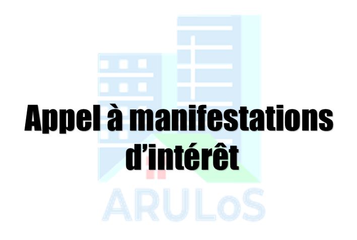Appel à manifestations d'intérêt N° 003/AMI/ARULOS/2020